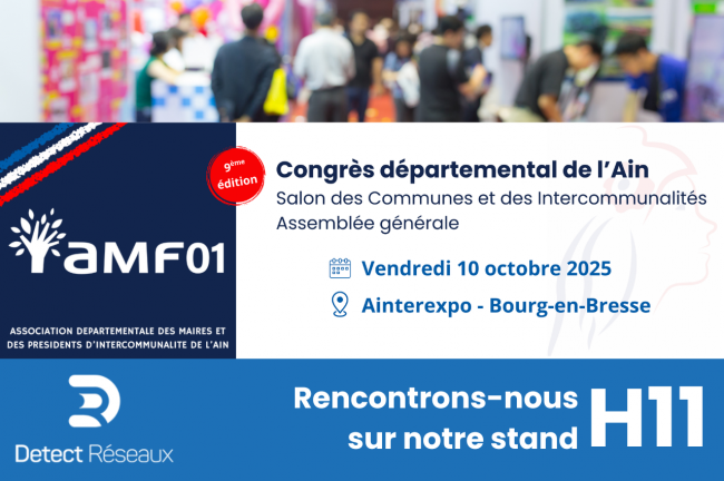 Detect Réseaux 01 au Salon des Maires de Bourg en Bress le 10 Octobre 2025