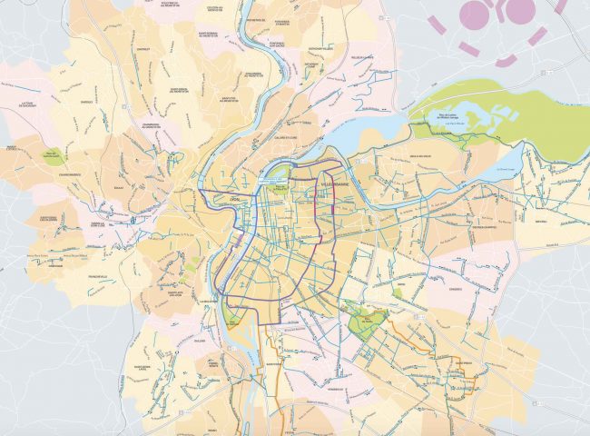 IC détection des réseaux piste cyclable Lyon
