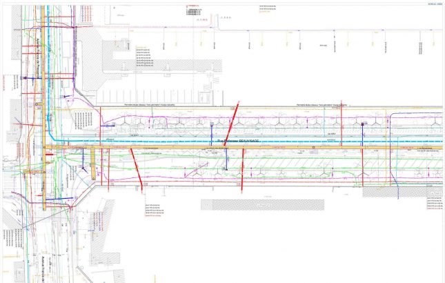 TRAM T6 LYON détection de réseaux enterrés par Detect Réseaux Vénissieux